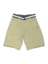 U.S. Polo Assn. Boys Green Khaki Shorts 7