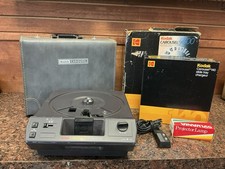 Vintage Kodak Carousel 4600 Slide Projector W/Lens Slide Tray, Remote, Box - c2
