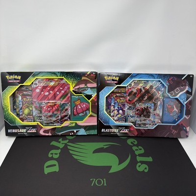 Pokémon TCG Venusaur VMAX & Blastoise VMAX Battle Box. Set of 2