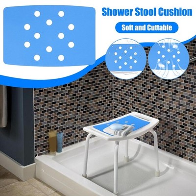 Anti Slip Soft Cushion Pad For Shower Stool Bath Tub Seat Bench Comfort Mat