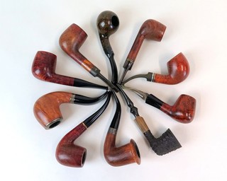 10 teiliges Pfeifen Set / Konvolut / Sammlung #SB