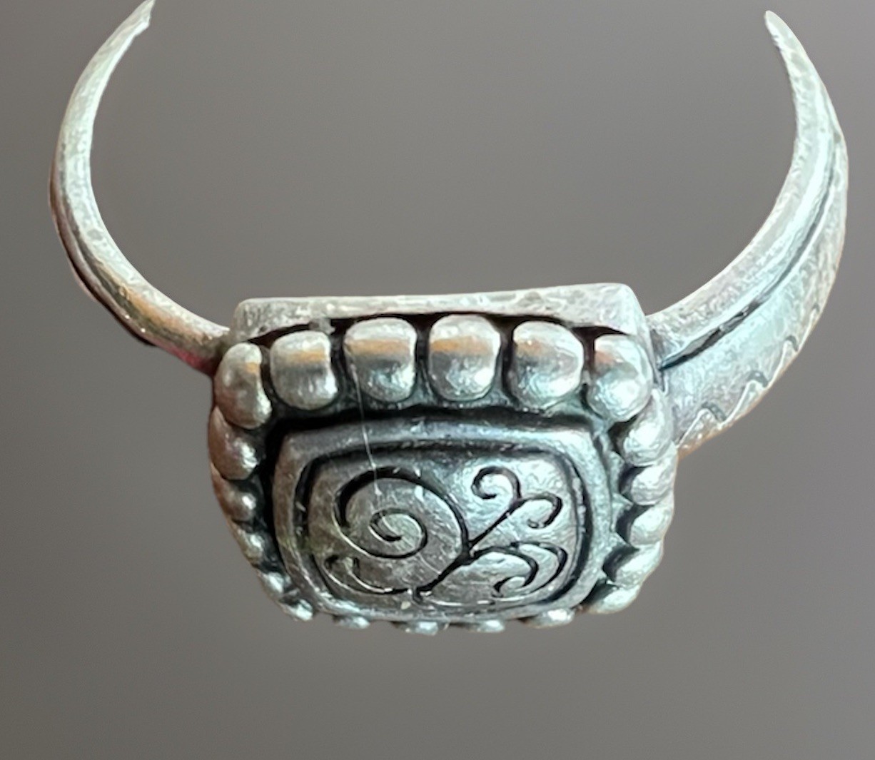 Brighton Sterling Silver Ring Square Butterfly 92… - image 3