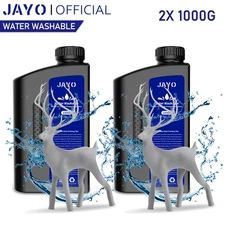 JAYO 2KG Water Washable Resin Gray 3D Printer UV Fast Curing Photopolymer DLP