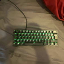 Compact Black Wired Mechanical RGB Illuminated Keyboard QWERTY English