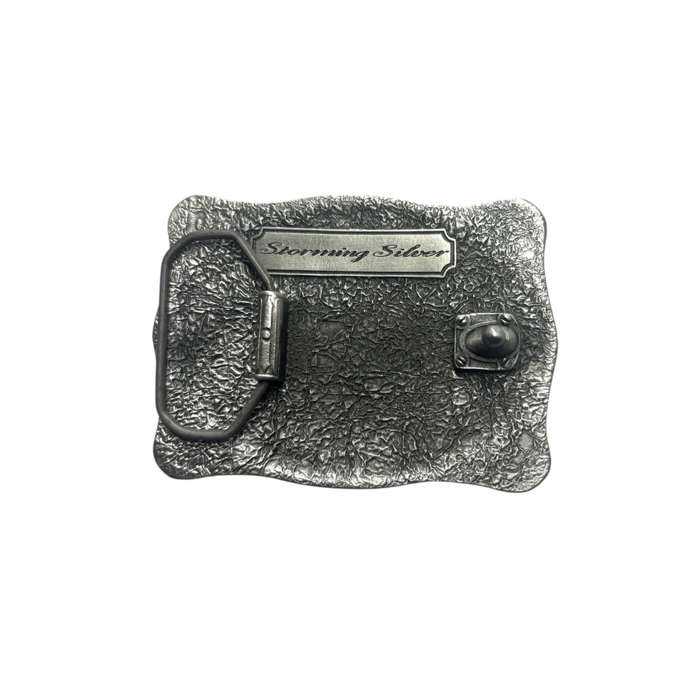 Marlboro Belt Buckle Promotional Western Storming Silver | Free Shipping - Image 3 of 4