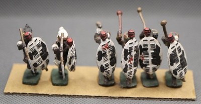 Garrison Miniatures 25mm Colonial Wars Zulus x 6 (DIH108)