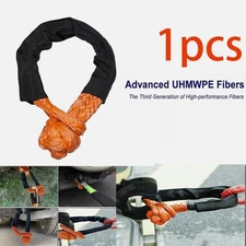 Soft Shackle Synthetic Fiber Recovery Rope 55000 LBS Break Strength Towing Rope