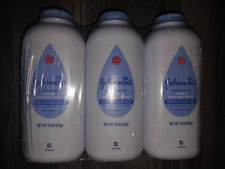 3 Johnson's Baby Powder Aloe  Vitamin E, 15 oz each Hypoallergenic Cornstarch