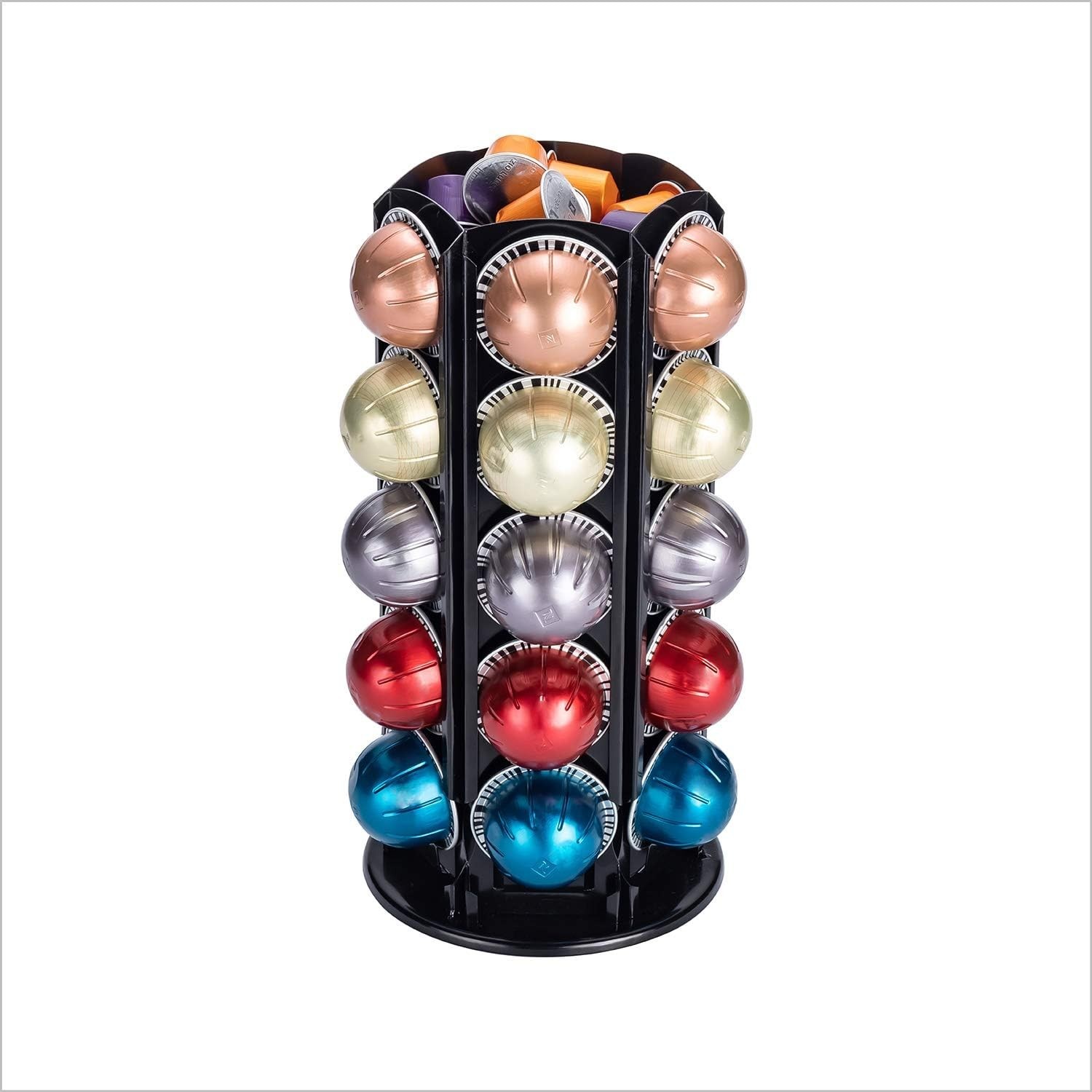 Nespresso Vertuo Coffee Pods Stand Carousel Storage Holder for 30 Capsules