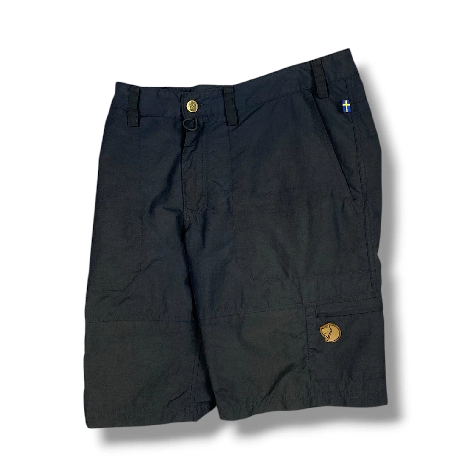 Fjallraven Abisko MT Shorts Mens 38 Dark Gray Hiking Outdoor Cargo Utility