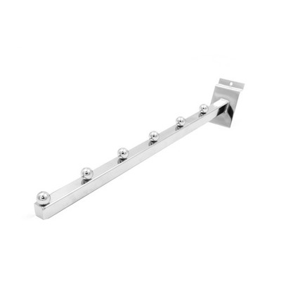 SSWBasics Chrome 6-Ball Waterfall for Slatwall - Pack of 10