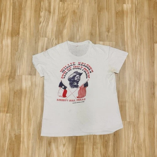 Willie Nelson Vintage Concert Tshirt Large Limited Of 500 Te Vintage vintage concert t-shirt, vintage, size L, single stitch, B+ condition