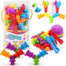 Counting Matching Game with Sorting Cups, Color Classification and Sensory Train