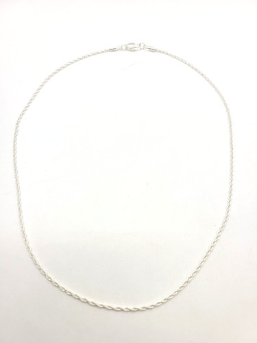 Savlano 925 Sterling Silver 1.5mm Solid Italian Rope Chain Necklace 17"