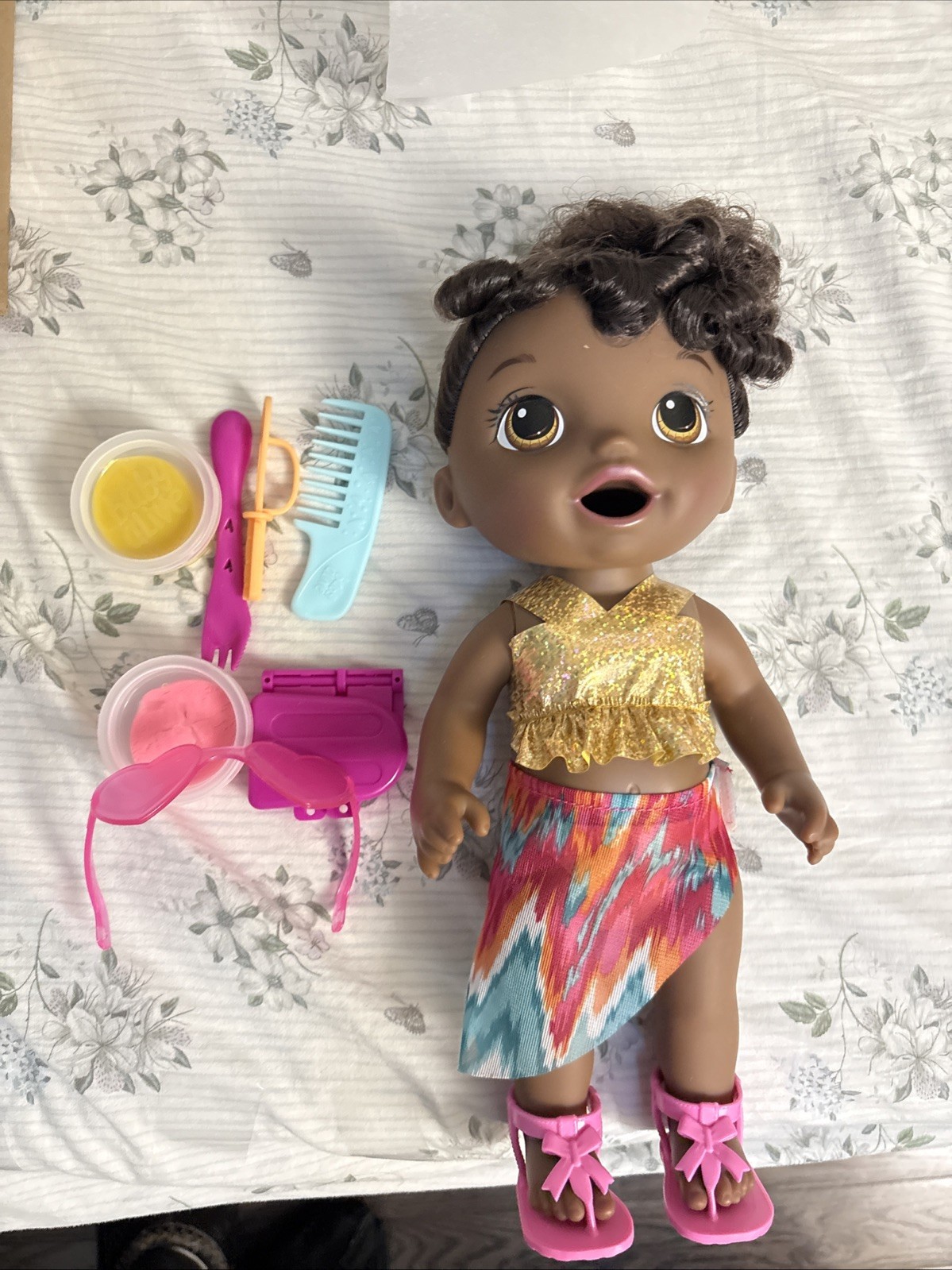 Baby Alive Sunshine Snacks Doll, Eats and Poops, With Access