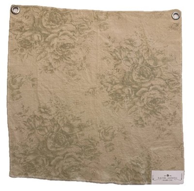 Vintage Rachel Ashwell Shabby Chic Serenity Butter Sage Floral Linen 16  Swatch