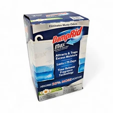 DampRid Max Moisture Absorber Hanging Bag, Fresh Scent - 4 Count