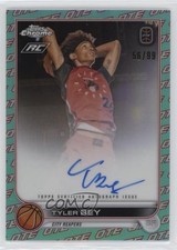 2022-23 Chrome OTE Overtime Elite Aqua & Red Refractor 56/99 Tyler Bey Auto 0g4