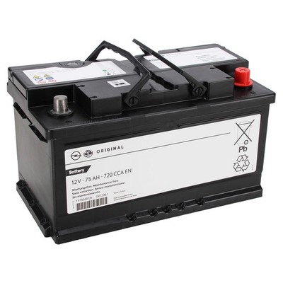 ORIGINAL GM Opel Starterbatterie 12V 75Ah 700/720 CCA EN 95530726 B-WARE