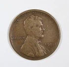 1911-S Lincoln Wheat Cent Semi-Key Date Rare Fine Nice Free Shipping