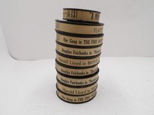 Antique Early 1920s French Pathe Film Reels France Lot of 9