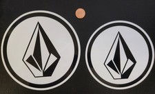 VOLCOM Surf Snowboard BMX Skateboard 2 Sticker Set Flawless NEW old stock