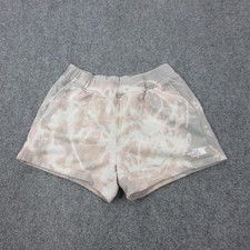The North Face Shorts Large Girls Bleach Dye Fleece Sweat Elastic Waist Pockets