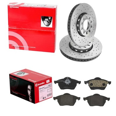 brembo SPORT BREMSSCHEIBEN 288mm + BELÄGE VORNE passend für AUDI A4 B5 8D