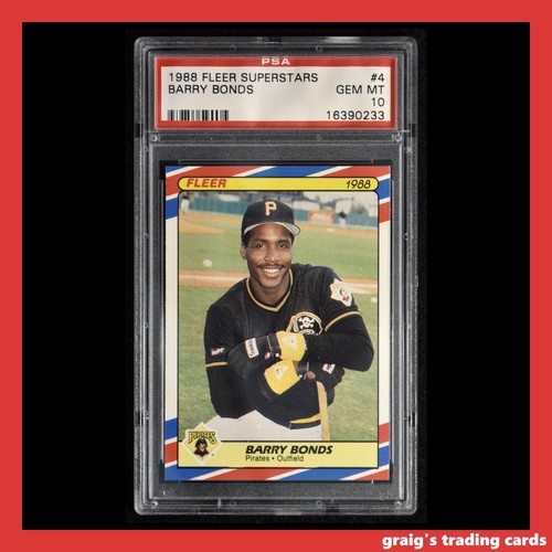 Barry Bonds #4 1988 Fleer Superstars card