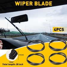 4 x pcs Universal 28" Car Bus Silicone Frameless Windshield Wiper Blade Refills