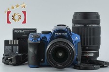 PENTAX K-30 Crystal Blue 16.3 MP DSLR Camera 18-55 55-300 Lenses
