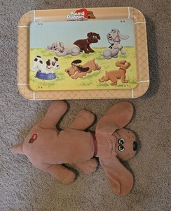 Vintage 1985 Large Pound Puppies 18” Brown Tonka Toys Plush
