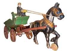 Cast Iron Kenton Horse-Drawn 15 Inch 5 Ton Cargo Wagon-1930s