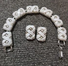 Vintage Coro costume jewelry, bracelet and clip on earring set