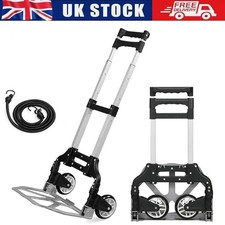 100kg Weight Heavy Duty Folding Aluminium Hand Truck Trolley on Wheels Sack Cart