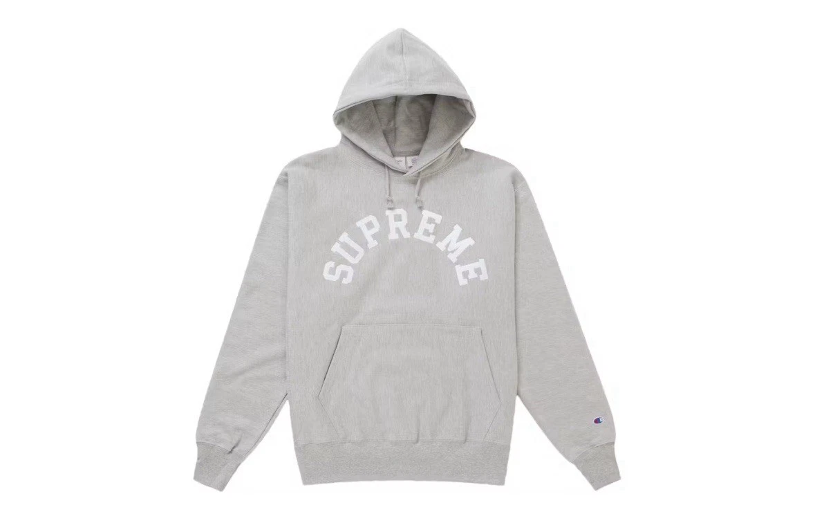 Taille XXL   Sweat à capuche Supreme Champion gris bruyère SS25 Hoodie Jacket