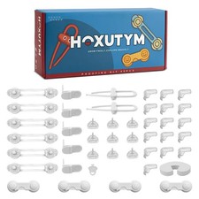 Baby Proofing Kit, 45 Pack Safety Pack   Cabinet  Drawer Locks, Corner Guard...