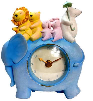 Vintage 2001 David Walker Clock Noah's Ark Collection Michel Company NIB