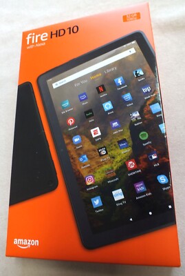 Amazon Fire HD10 with Alexa 32GB 1080P 2022 Black Tablet Brand New Sealed