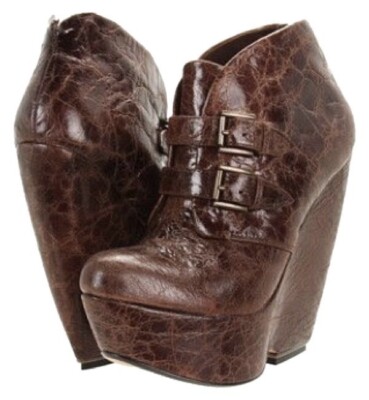 Mia Liimited Edition '' Veda   Wedge Booties - Size 7M - Brown - $99