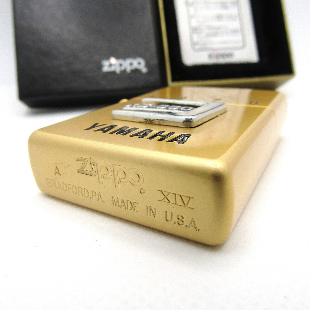 Yamaha XS-650 Metal Gold 1970 Loss Proof Zippo Oil Lighter 1998