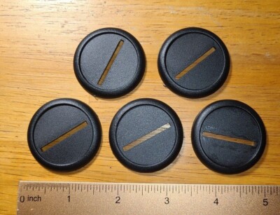 5 Hobby Miniature Bases - 40mm Round Base Slotted with Lip - Pack New
