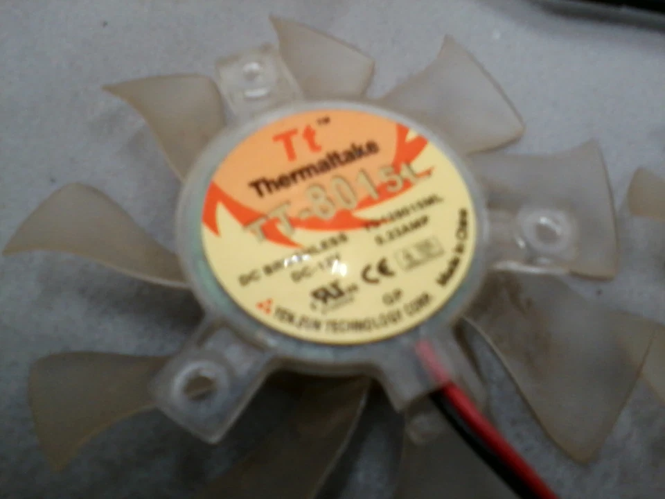 2x fans YD-128015ML from 2TT-8015L GPU Cooler (40mm screw distance) - Image 3 of 3