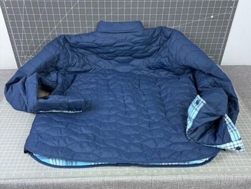 Huk Men's Tarpon Quilted Insulated Lined Shacket Jacket Sz L Blue NEW~~ - Picture 6 of 7