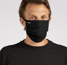 50 Pcs Black Face Mask, Reusable Washable Cotton Breath, New Tultex