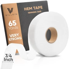 Hemming Tape - 65 Yards X 3/4 Inch - Very Strong No Sew Iron-On Hem Tape for Fab