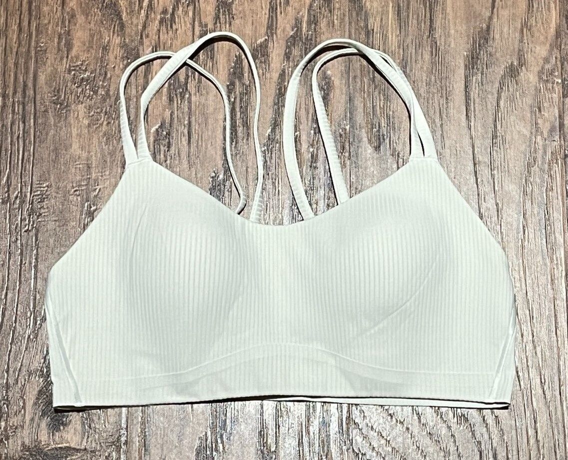 NEW Lululemon Like a Cloud Ribbed Bra Light Support B/C Cup Bone 8