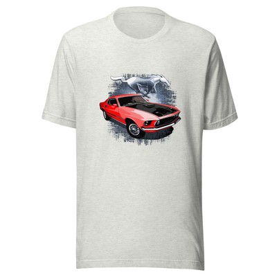 T-shirt Vintage Ford Mustang Mach 1 - Couleur Marron - Taille 2XL Homme