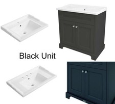 Traditional Floor Standing Vanity Unit 800mm Bathroom- Colours- Basin 1-3 Tap 