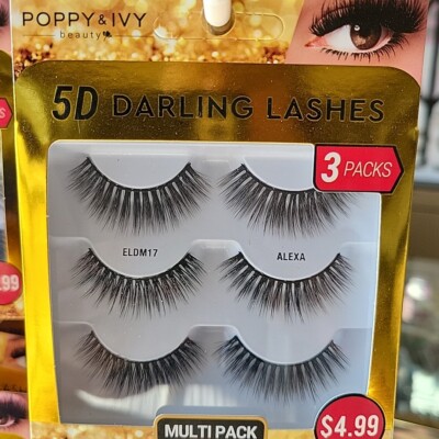 ABSOLUTE NEW YORK 5D DARLING LASHES 3 PAIR MULTI PACK - ELDM17 ALEXA